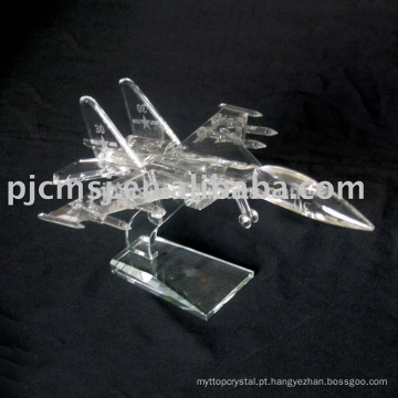 Belo modelo de modelo de avião de cristal para favores de presente e decoração